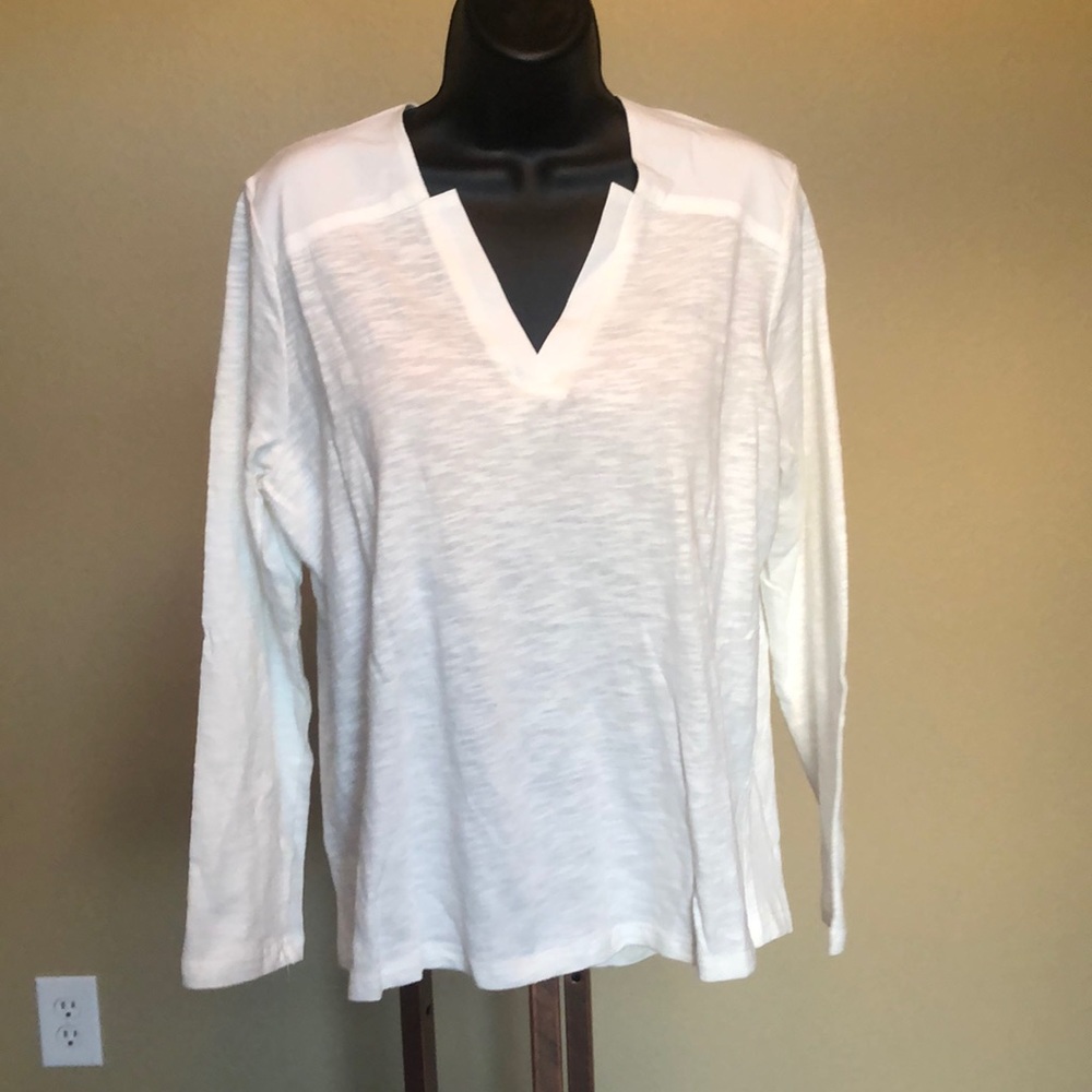 Ivory v-neck top